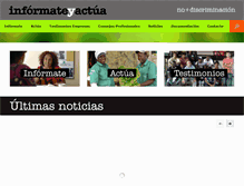Tablet Screenshot of informateyactua.org